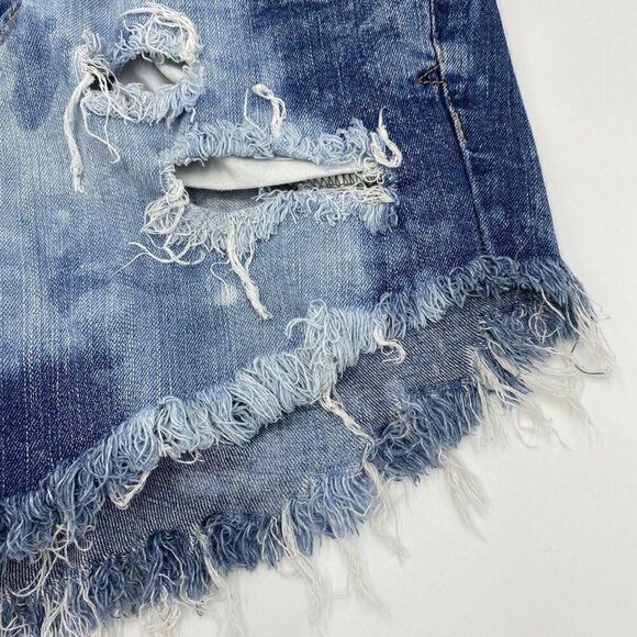Aeropostale Sz 4 Bayla Distressed Bleached Cut Off - Picture 3 of 8